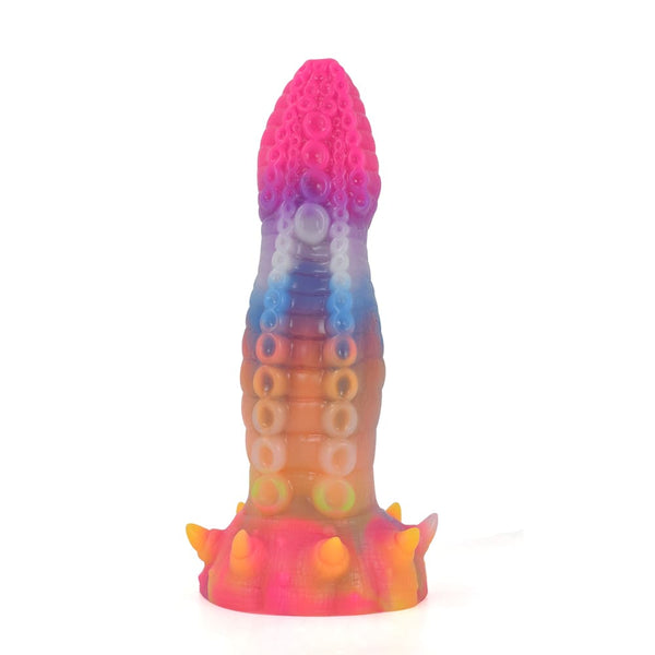 D052-8.46''/21.5cm Rainbow Big Round Monster Dildo