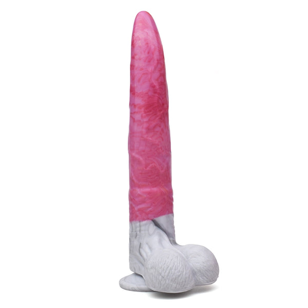 D010-8.85''/22.5cm Pink Long Snake Silicone Dildo