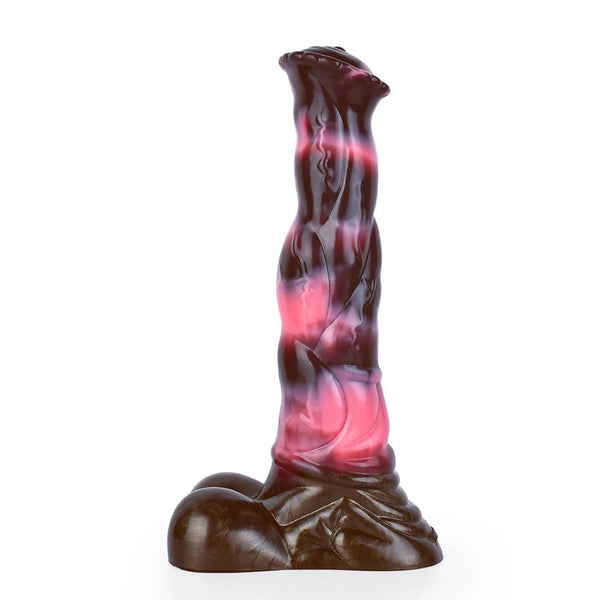 D037- 10.03''/25.5cm Brown Flared Adult Animal Horse Dildo