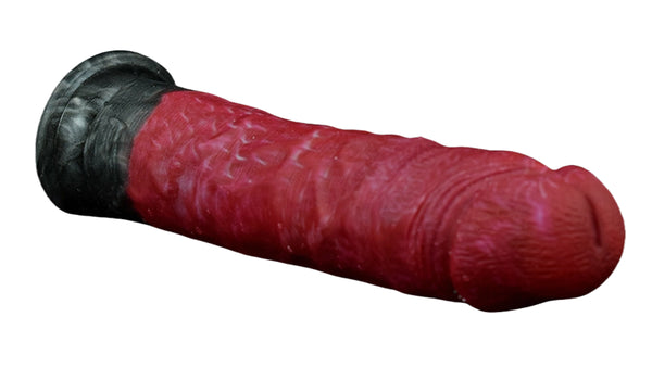 D045-  9.44''/24cm Long Slim Realistic Sex Red Horse Dildo